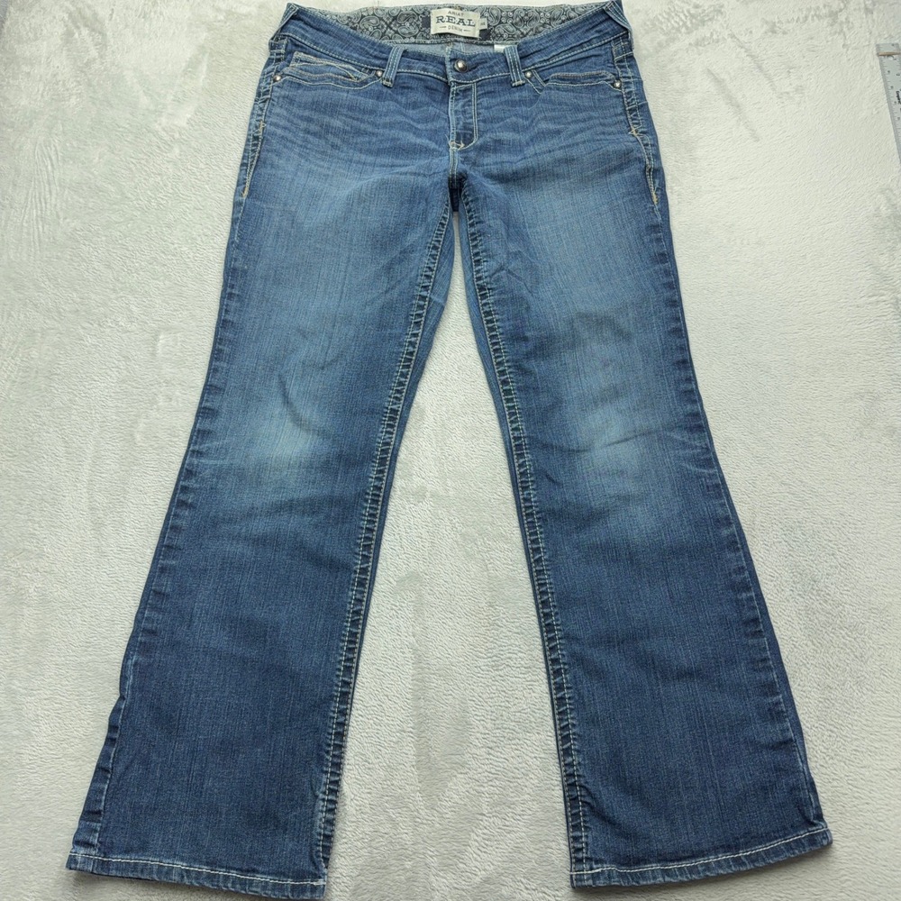Ariat Jeans Womens 29 Blue REAL Mid Rise Bootcut Denim Western Pants